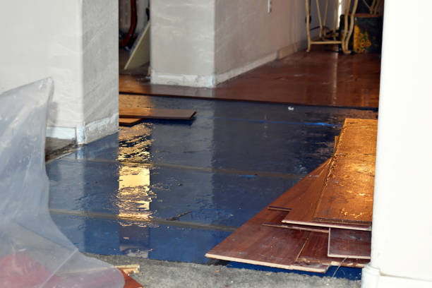 Professional Burst Pipe Cleanup technician working in South Salem, NY